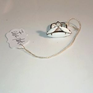 JOMMI LIM RHODIUM SILVER PLATED SQUARE RING